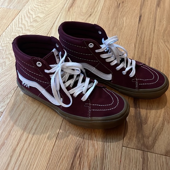 New Vans Skate Sk8 Hi~Royal Gum Pop Crush sneakers 6 - Picture 12 of 13